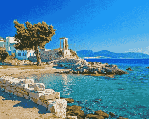 Greece Kos Island Landscapes Diamond Painting