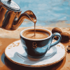 Greek Coffee Cups Diamond Painting