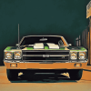 Green 1972 Chevelle Classic Diamond Painting