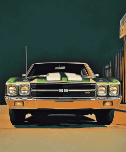 Green 1972 Chevelle Classic Diamond Painting