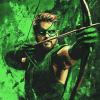 Green Arrow Cartoon Diamond Painting