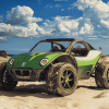 Green Beach Buggy Adventure Diamond Painting