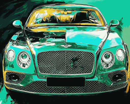 Green Bentley Luxury Diamond Painting