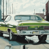 Green Chevy Chevelle Engines Diamond Painting