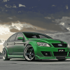 Green Ford FPV F6 Car Diamond Painting