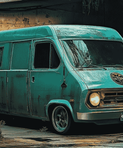 Green Van Adventure Diamond Painting