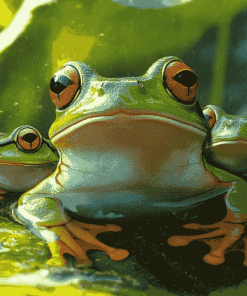 Grenouille Frog Diamond Painting