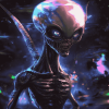 Grey Alien Fantasy Diamond Painting