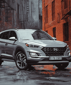 Grey Hyundai Tucson Car Diamond Painting