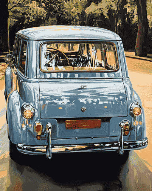 Grey Morris Minor Classic Diamond Painting