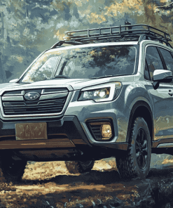 Grey Subaru Forester Engines Diamond Painting