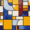 Grid Mondrian Abstract Diamond Painting