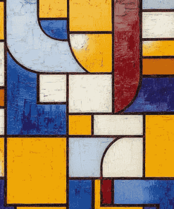 Grid Mondrian Abstract Diamond Painting