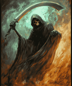 Grim Reaper Scary Diamond Painting