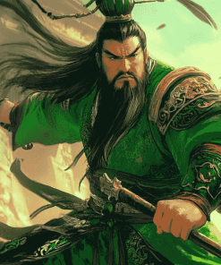 Guan Yu Animated Warriors Diamond Painting