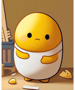 Gudetama Cartoon Diamond Painting