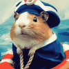 Guinea Pig Sailor Adventure Diamond Painting