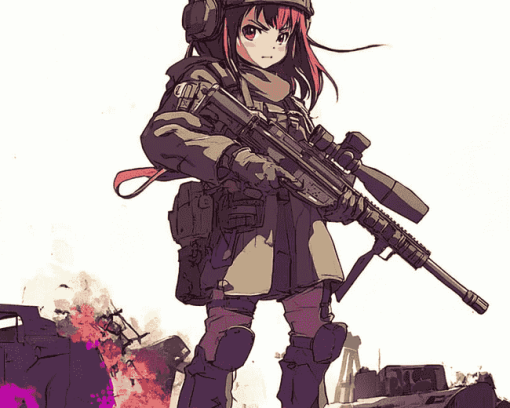 Gun Gale Online Anime Characters Diamond Painting