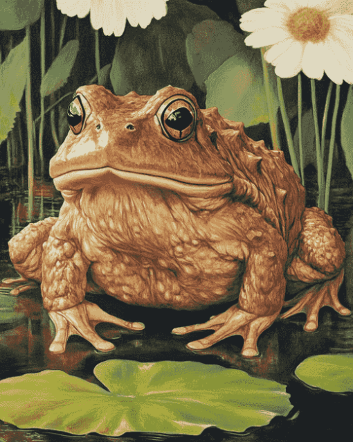 Hairy Frog Wildlife Diamond Painting