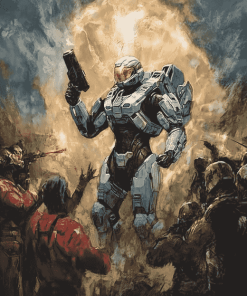 Halo Reach Video Game Diamond Painting