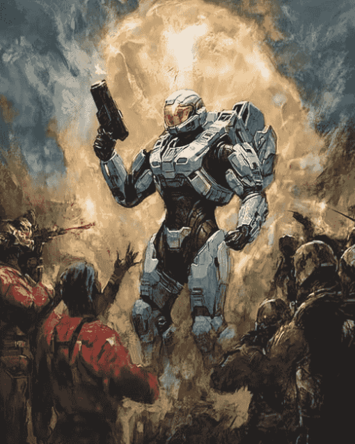 Halo Reach Video Game Diamond Painting