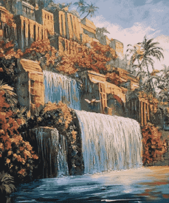 Hanging Gardens Landscape Diamond Painting