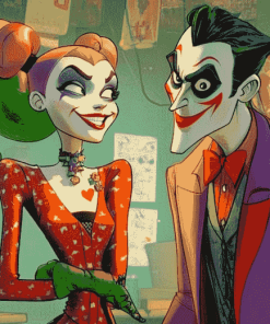 Harley Quinn and Joker Animated Diamond Painting