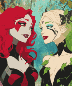 Harley Quinn and Poison Ivy Animated Diamond Painting