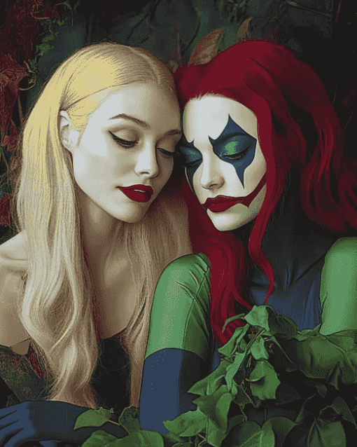 Harley Quinn and Poison Ivy Art Diamond Painting