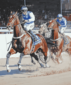 Harness Racing Horses Diamond Painting