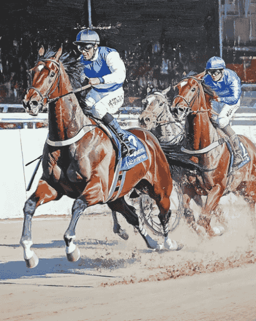 Harness Racing Horses Diamond Painting