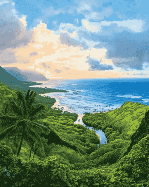 Hawaiian Beaches Diamond Painting