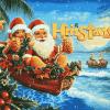 Hawaiian Christmas Animation Diamond Painting