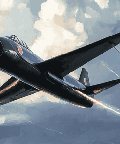 Hawker Hunter Airplane Diamond Painting