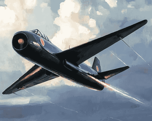 Hawker Hunter Airplane Diamond Painting