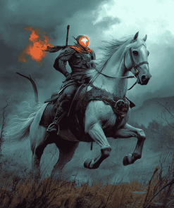 Headless Horseman Fantasy Diamond Painting