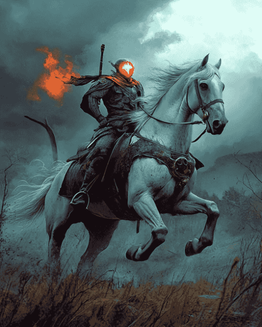 Headless Horseman Fantasy Diamond Painting