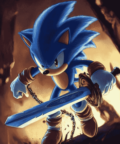 Hedgehog Sonic Anime Diamond Painting