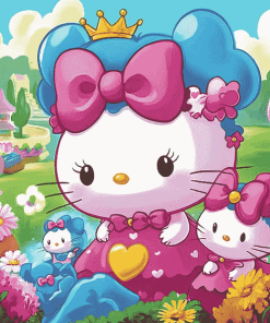 Hello Kitty Cartoon Cats Diamond Painting