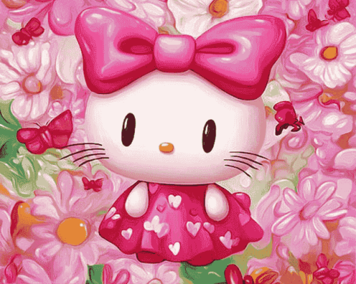 Hello Kitty Cartoon Diamond Painting