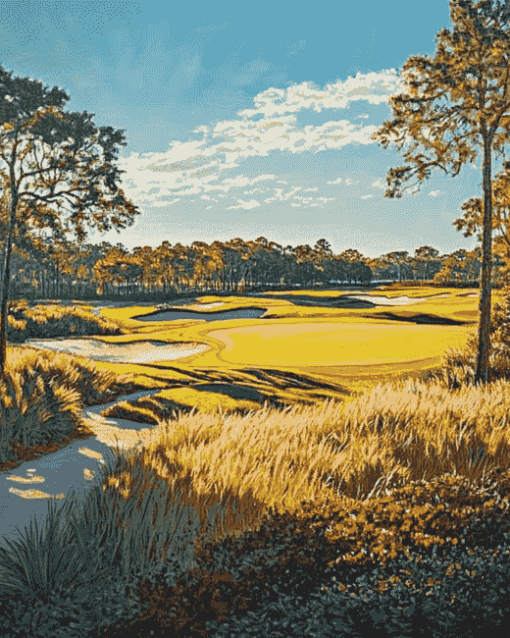 Hilton Head Golf Landscapes Diamond Painting