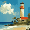 Hilton Head Lighthouse Animation Diamond Painting