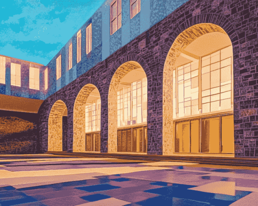 Historic Cameron Indoor Stadium Diamond Painting