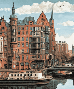 Historic Hamburg Scenes Diamond Painting