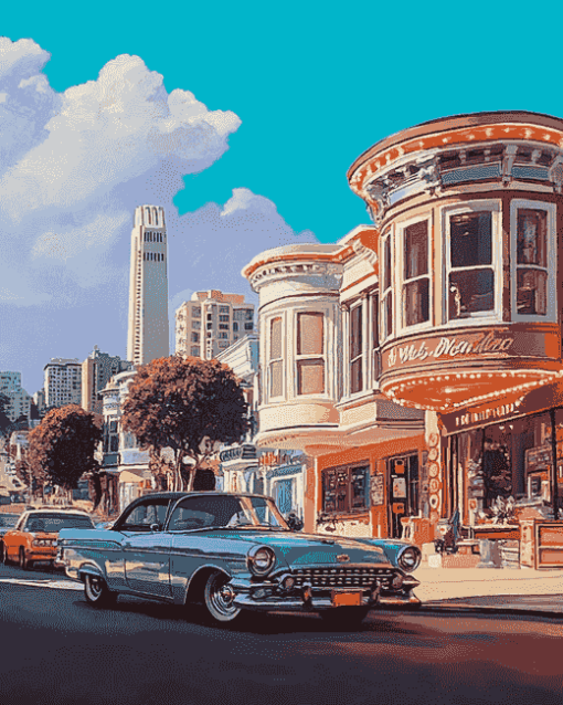 Historic Mels Drive San Francisco Diamond Painting