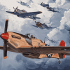 Historic Tuskegee Airmen Military Plane Diamond Painting