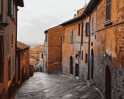 Historic Volterra Skylines Diamond Painting