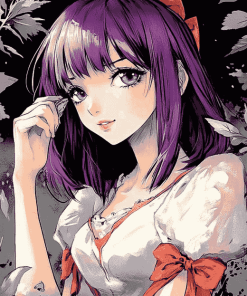 Hitagi Senjougahara Anime Diamond Painting