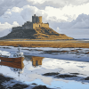 Holy Island Scenic Castle Diamond Painting