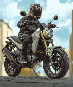 Honda Grom Riding Diamond Painting